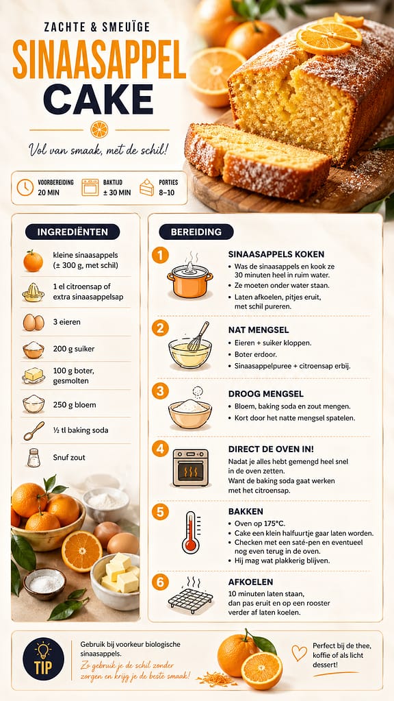 infographic sinaasappelcake